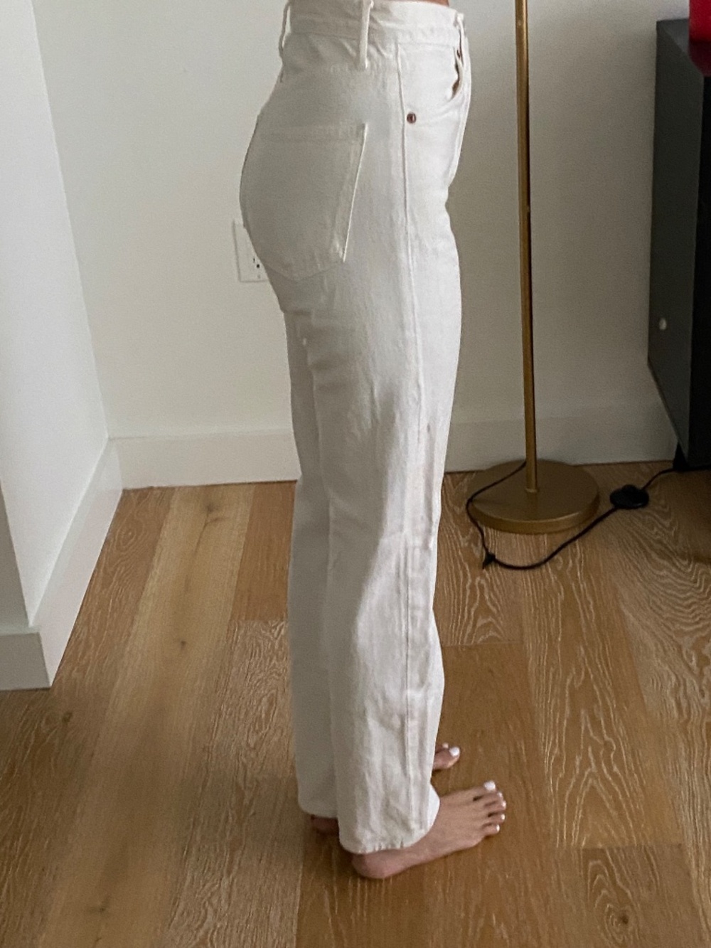 AGOLDE 90's Pinch Jeans - Ecru- Size 23 - Picture 3 of 10